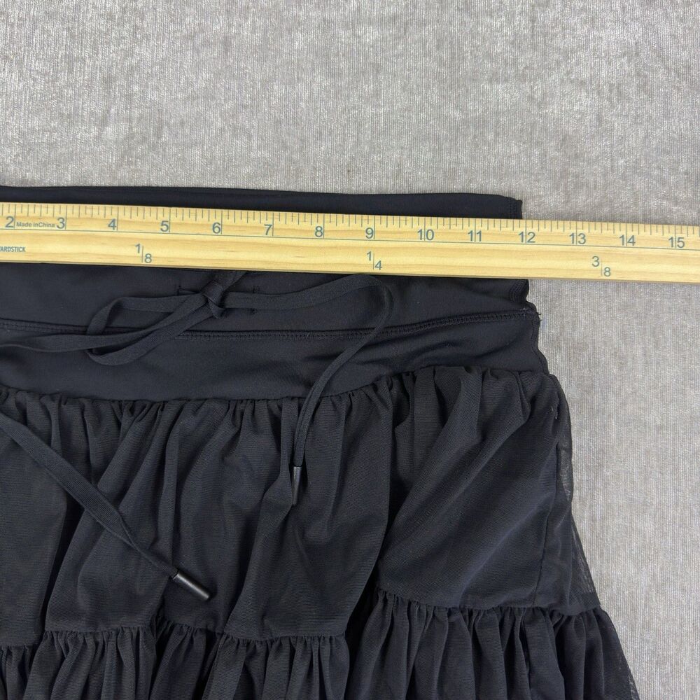 Popflex Black Pirouette Skort Small Tulle Tiered Tennis Dance Pickleball Skirt - Picture 5 of 6